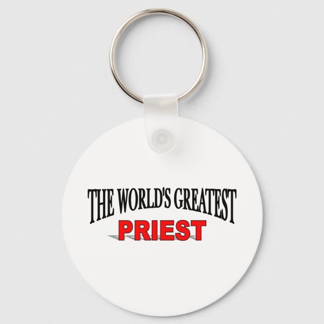 The World's Greatest Priest Key Ring (Front)