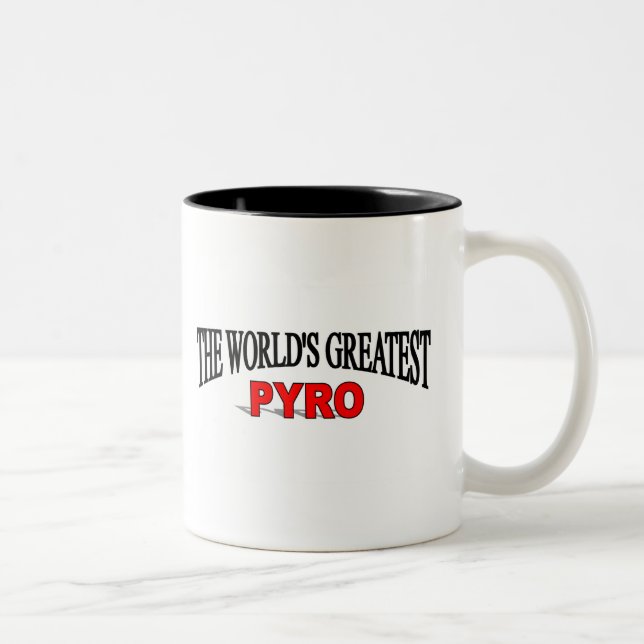 The World's Greatest Pyro Two-Tone Coffee Mug (Right)