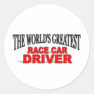 The World's Greatest Race Car Driver Classic Round Sticker