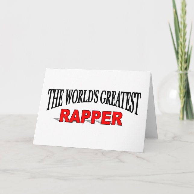 The World's Greatest Rapper Card (Front)