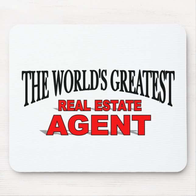 The World's Greatest Real Estate Agent Mouse Pad (Front)