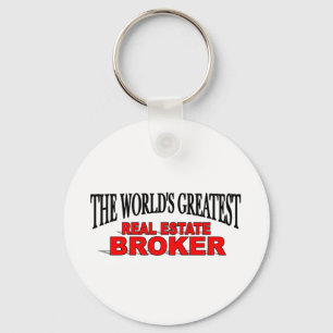 The World's Greatest Real Estate Broker Key Ring