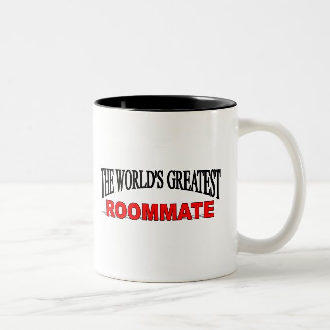 The World's Greatest Roommate Two-Tone Coffee Mug (Right)