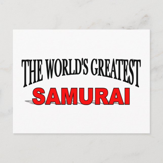 The World's Greatest Samurai Postcard (Front)
