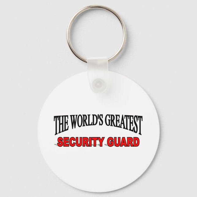 The World's Greatest Security Guard Key Ring (Front)