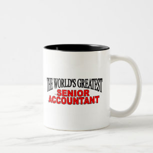 The World's Greatest Senior Accountant Two-Tone Coffee Mug