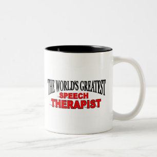 The World's Greatest Speech Therapist Two-Tone Coffee Mug