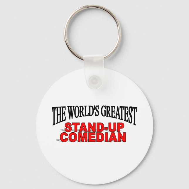 The World's Greatest Stand-up Comedian Key Ring (Front)