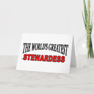 The World's Greatest Stewardess Card