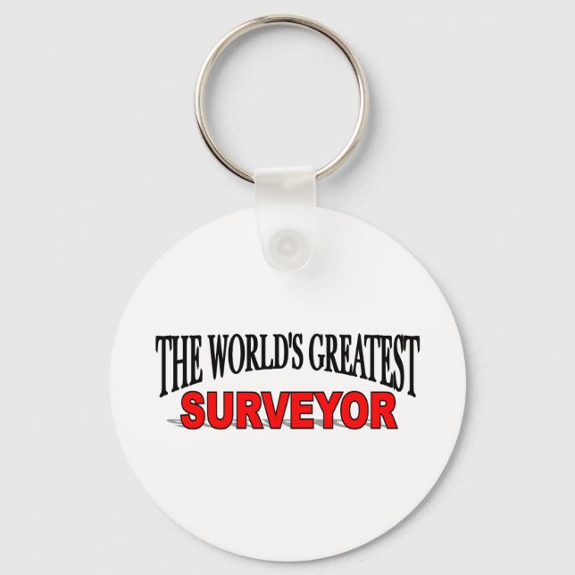 The World's Greatest Surveyor Key Ring (Front)