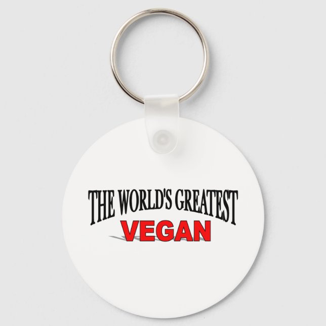 The World's Greatest Vegan Key Ring (Front)