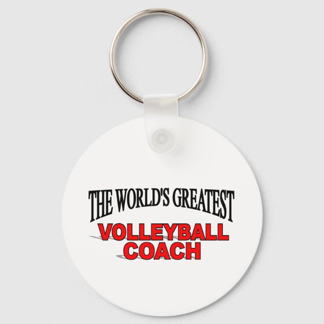 The World's Greatest Volleyball Coach Key Ring (Front)