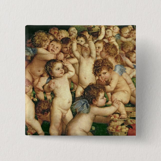 The Worship of Venus, 1519 15 Cm Square Badge (Front)