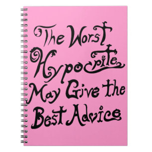 The Worst Hypocrite Spiral Notebook