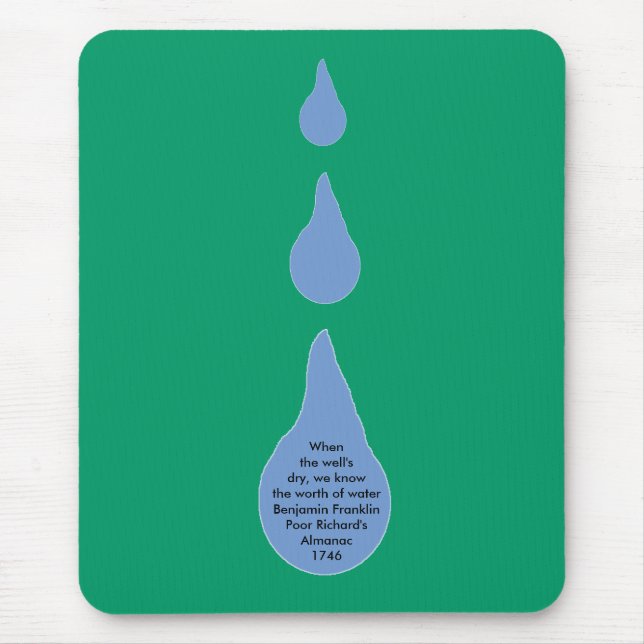 The Worth of Water Mouse Pad (Front)