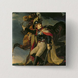 The Wounded Cuirassier, 1814 15 Cm Square Badge