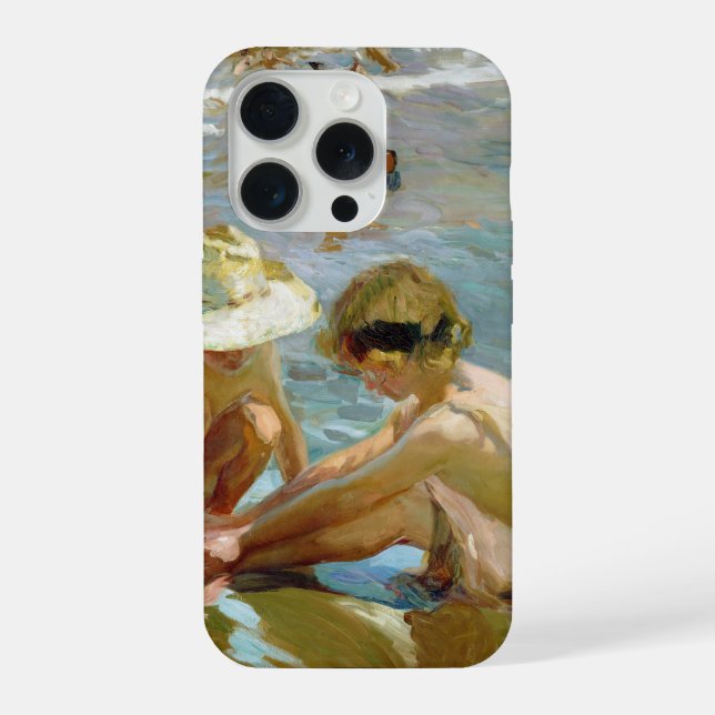 The wounded foot painting by Joaquin Sorolla iPhone Case (Back)
