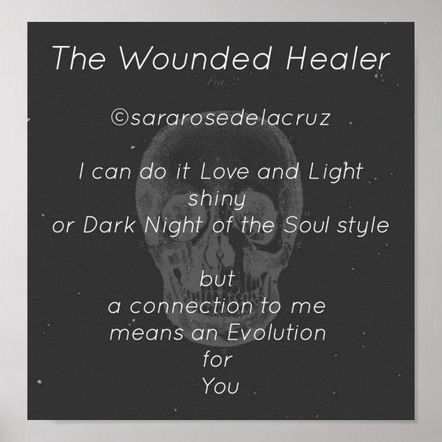 The Wounded Healer / Original Poem / ©SRD Poster (Front)