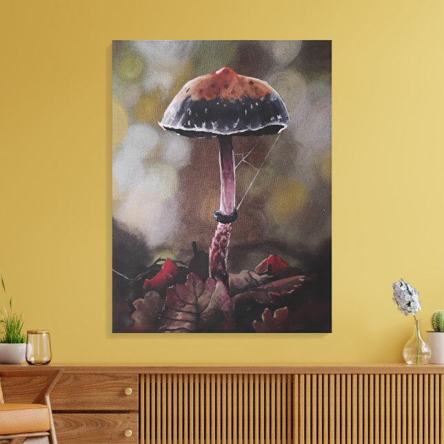 The Wounded Mushroom Canvas Print (Insitu(LivingRoom))