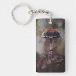 The Wounded Mushroom Mini Key Ring