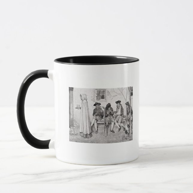 The Wounded Soldiers Sat Along the Wall' Mug (Left)