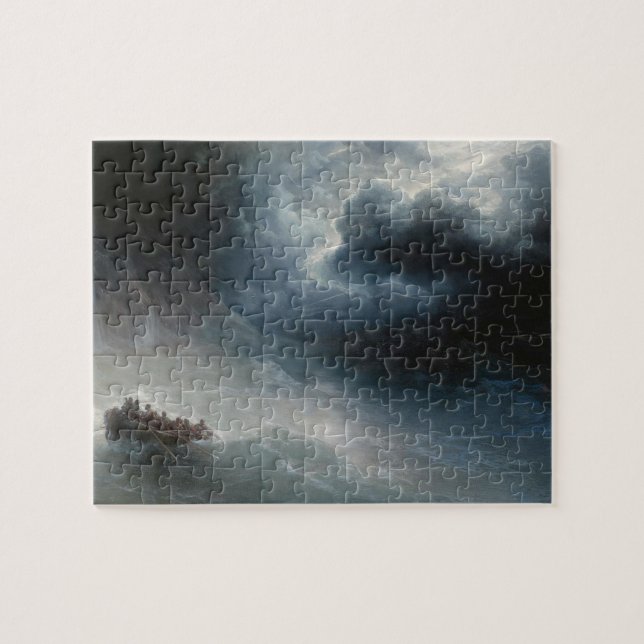 The Wrath of the Seas (by Ivan Aivazovsky) Jigsaw Puzzle (Horizontal)
