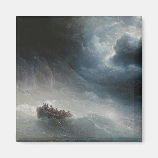 The Wrath of the Seas (by Ivan Aivazovsky) Magnet (Front)