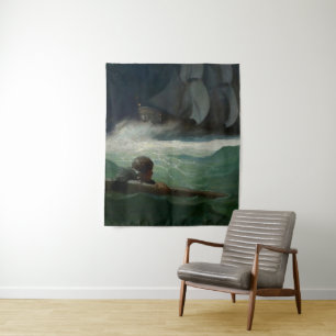 “The Wreck of the Covenant” by NC Wyeth Tapestry