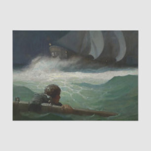“The Wreck of the Covenant” by NC Wyeth Tissue Paper