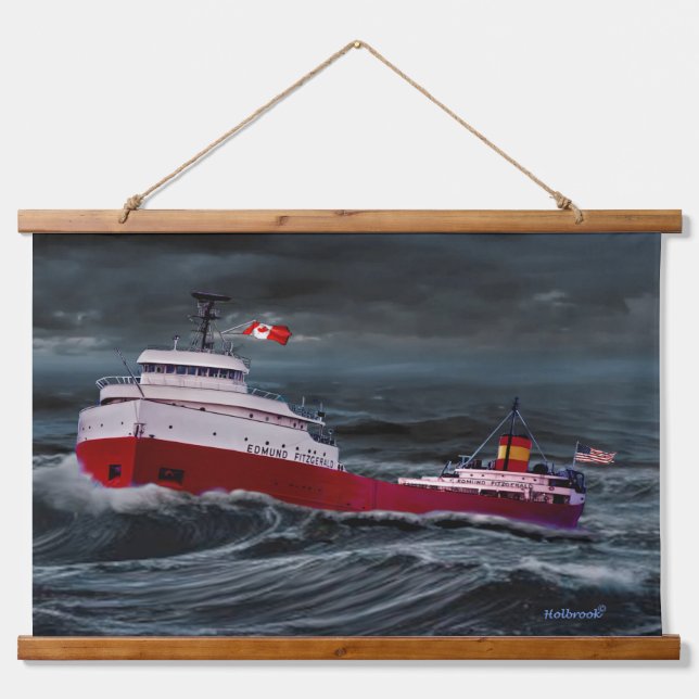 THE WRECK OF THE EDMUND FITZGERALD HANGING TAPESTRY (Front)