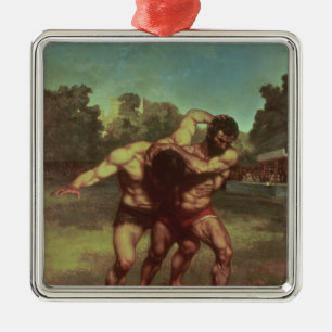 The Wrestlers, 1853 Metal Tree Decoration