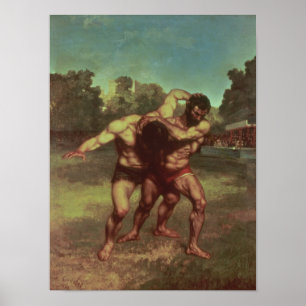 The Wrestlers, 1853 Poster