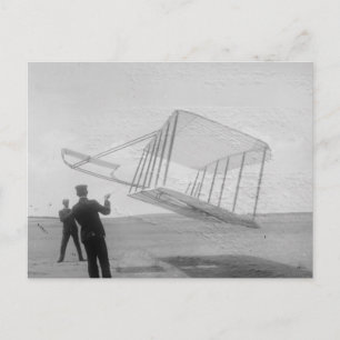 The Wright Brothers test flight Postcard