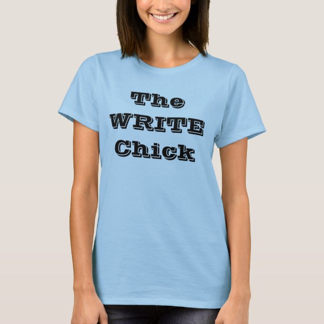 The Write Chick Spaghetti Top (Fitted) (Front)