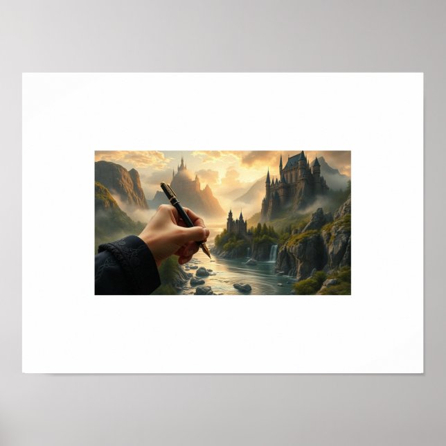 The Writer's Realm – Creating Castles with Ink & I Poster (Front)