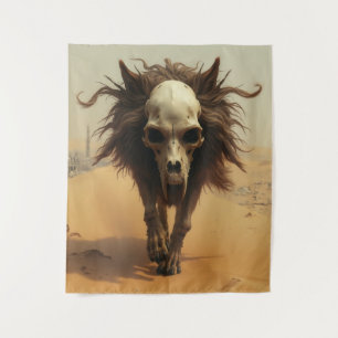 The Wulf Totemwolf Totenkopf Teufel Wüste Tapestry