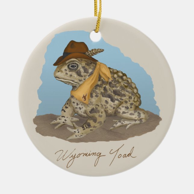 The Wyoming Toad Ornament (Front)