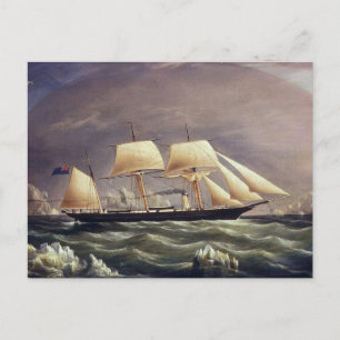 The Yacht Fox 1900s Postcard