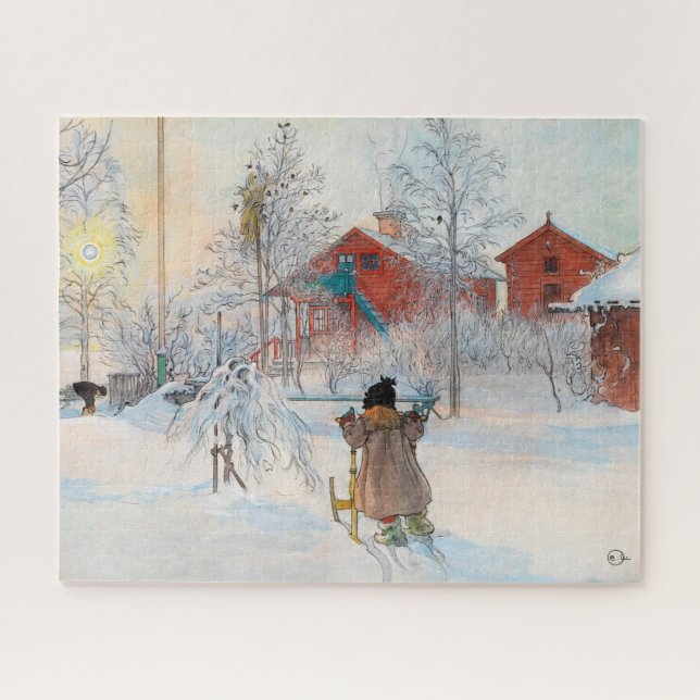 The Yard and Washhouse by Carl Larsson Jigsaw Puzzle (Horizontal)