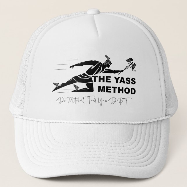 The Yass Method signed sports hat (Front)
