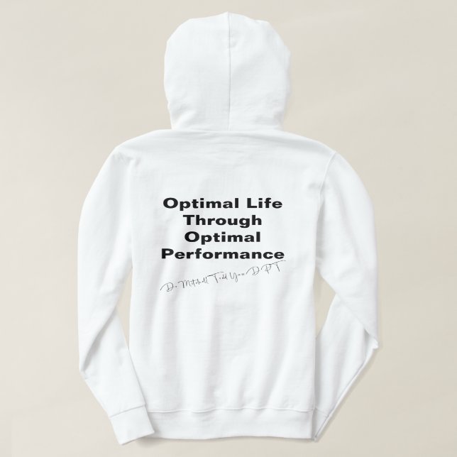 THE YASS METHOD - Women's Hoodie (White) (Design Back)