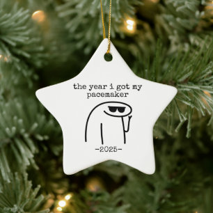 The Year I Got My Pacemaker, heart surgery Ceramic Tree Decoration