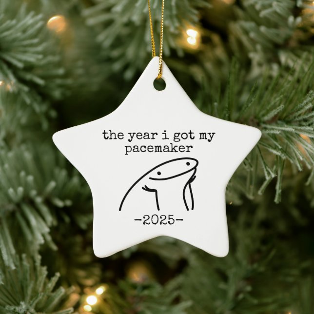  The Year I Got My Pacemaker, heart surgery Ceramic Tree Decoration (Tree)