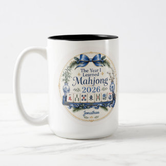 The Year I Learned Mahjong Christmas Coffee Cup