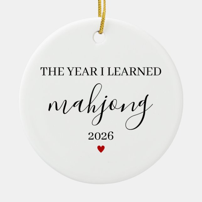 The Year I Learned Mahjong, Mahjong Lover Ornament (Front)