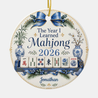 The Year I Learned Mahjong Ornament Gift