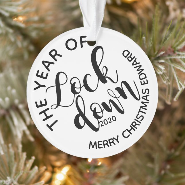 The year of Lockdown 2020 merry Christmas Ornament (Tree)