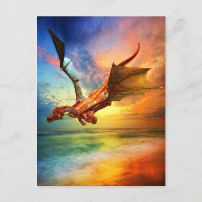 The Year of the Dragon Holiday Postcard (Front)