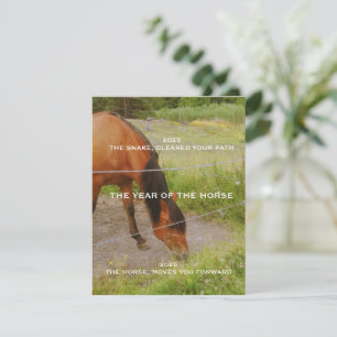 The year of the Horse, 2026 qoute RSVP Card