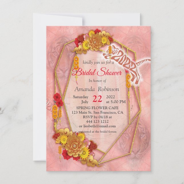 The Year of the Tiger Invitation (Front)